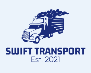 Transport - Haulage Transport Truck logo design