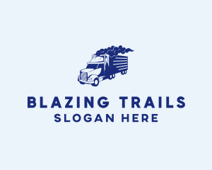 Haulage Transport Truck logo design