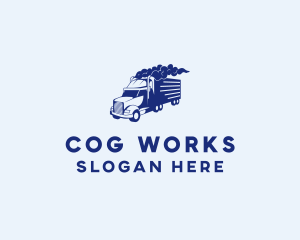 Haulage Transport Truck logo design