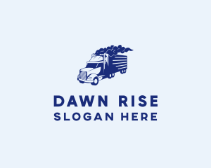 Haulage Transport Truck logo design