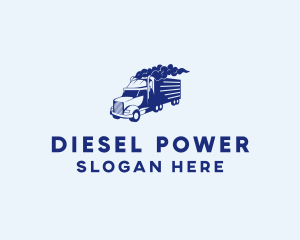 Diesel - Haulage Transport Truck logo design