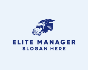 Haulage Transport Truck logo design