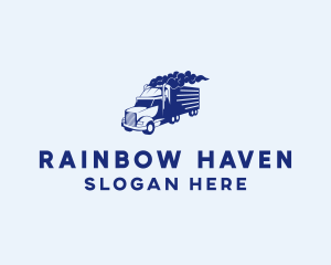 Haulage Transport Truck logo design