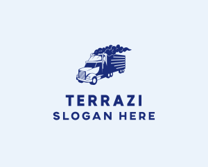 Haulage Transport Truck logo design