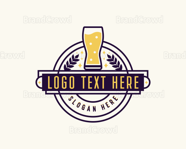 Liquor Beer Pub Logo