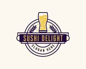 Liquor Beer Pub logo design