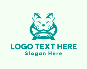 Animal - Cute Dog Chew Bone logo design