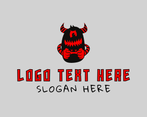 Stream - Demon Game Player logo design