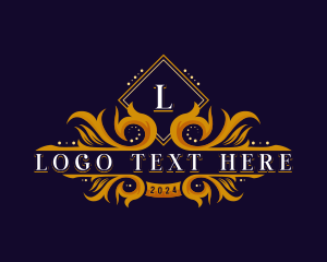 Exclusive - Luxury Ornamental Crest logo design
