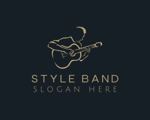 Guitar Country Musician  logo design