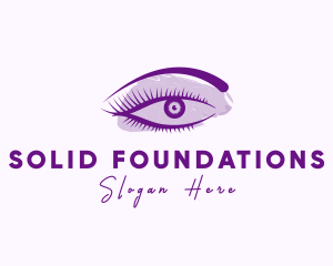 Eyelash - Watercolor Eye Beauty logo design