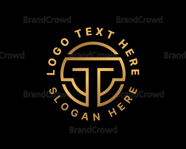 Tech Crypto Letter T Logo