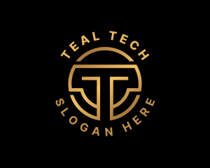 Tech Crypto Letter T logo design