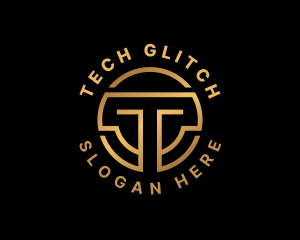 Tech Crypto Letter T logo design