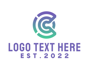 Twitter - Business Letter C Outline logo design