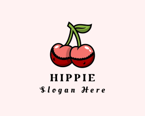 Adult - Erotic Cherry Boobs logo design