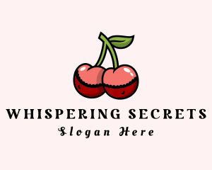 Intimate - Erotic Cherry Boobs logo design