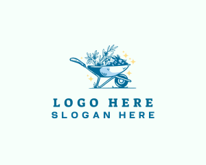 Orchard - Wheelbarrow Landscaping Garden logo design