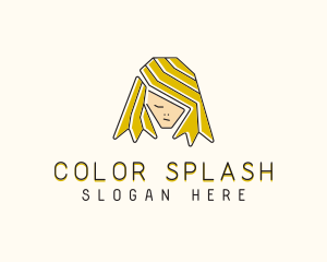 Blonde Hair Person  logo design