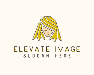 Blonde Hair Person  logo design