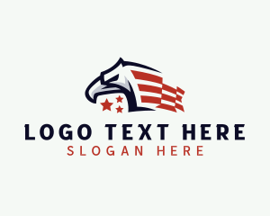 Aviation - Patriotic American Eagle logo design