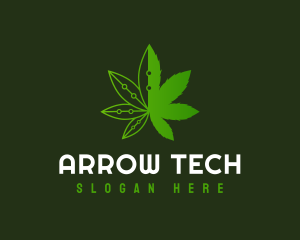 Weed Tech Herb logo design