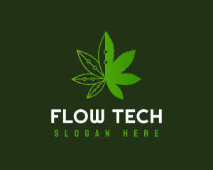 Weed Tech Herb logo design