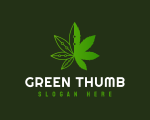 Weed Tech Herb logo design