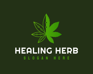 Weed Tech Herb logo design