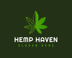 Weed Tech Herb logo design