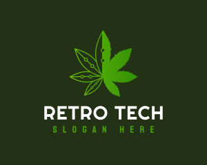 Weed Tech Herb logo design