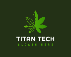 Weed Tech Herb logo design