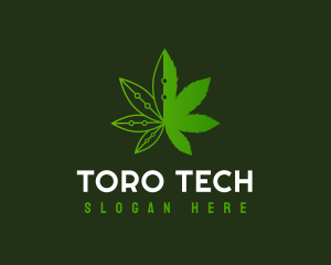 Weed Tech Herb logo design