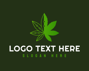 Weed Tech Herb Logo