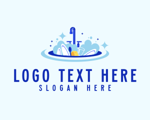 Bubble - Clean Dishwasher Faucet logo design