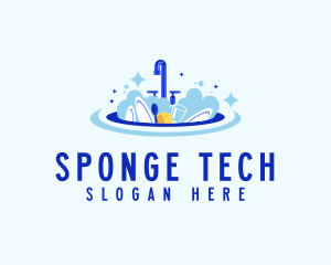 Sponge - Clean Dishwasher Faucet logo design