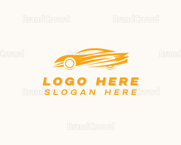 Fast Sports Car Transportation Logo