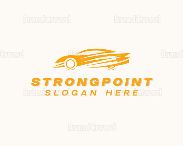 Fast Sports Car Transportation Logo