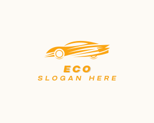 Fast Sports Car Transportation Logo