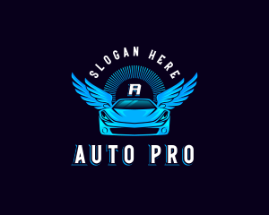 Automotive Car Wings logo design