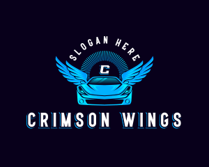 Automotive Car Wings logo design