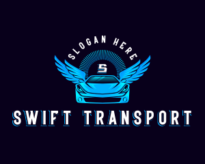 Automotive Car Wings logo design