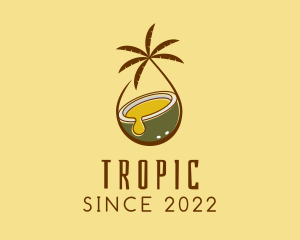 Tropical Coconut Oil logo design