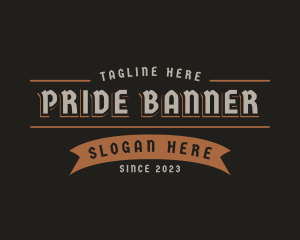 Rustic Business Banner logo design