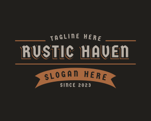 Rustic Business Banner logo design