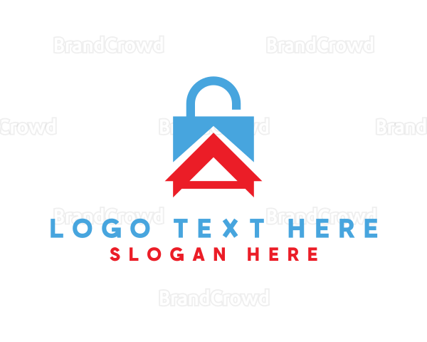 Lock House Letter A Logo