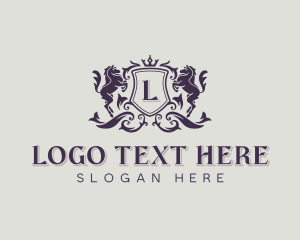 Law Firm - Elegant Horse Heraldry logo design