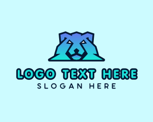 Frozen - Modern Polar Bear logo design