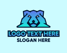 Modern - Modern Gradient Polar Bear logo design