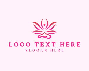 Flower - Wellness Yoga Spa logo design